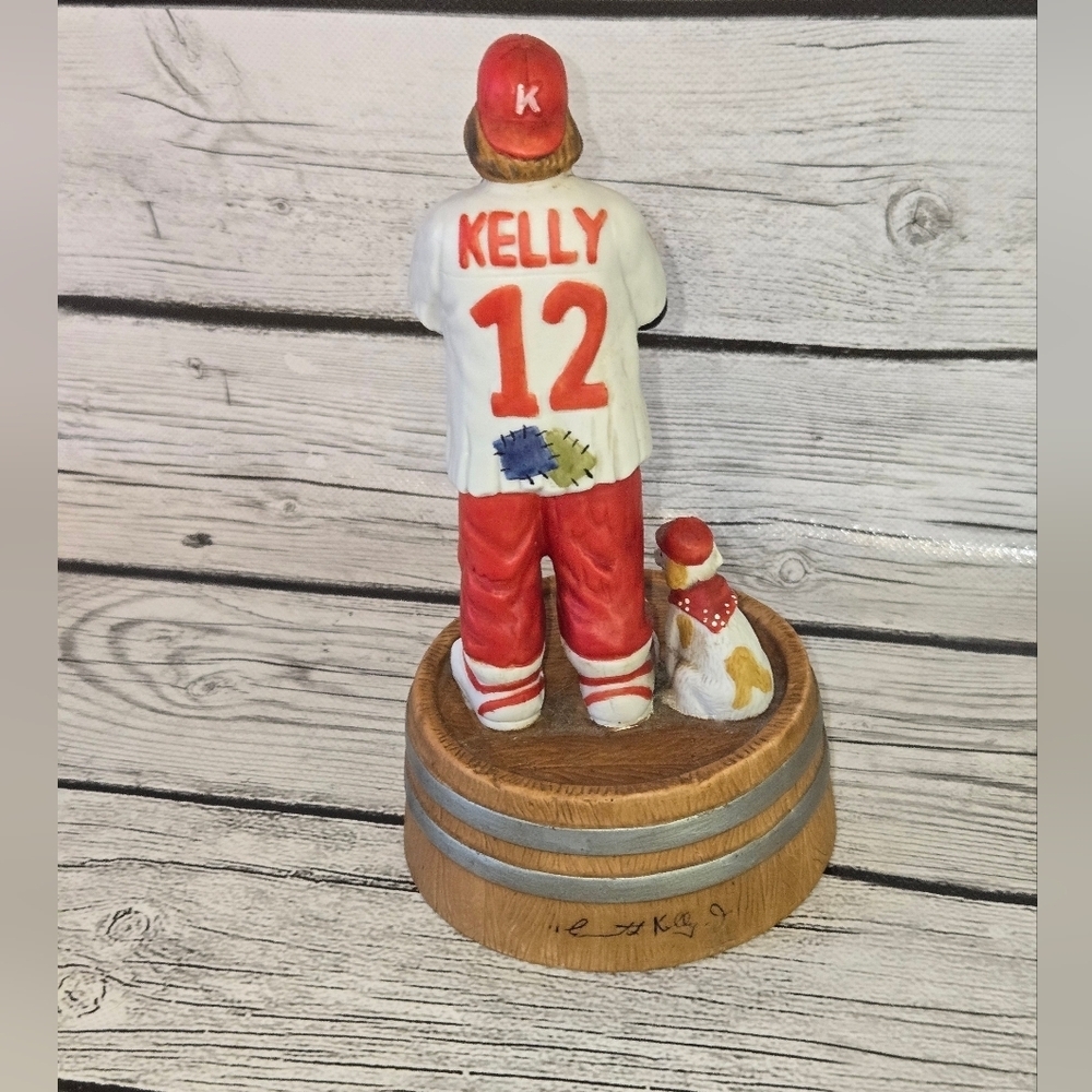 Coach Clown and Dog FigurineVintage 90's Emmett Kelly Jr Baseball Clown San Fran - Picture 2 of 9